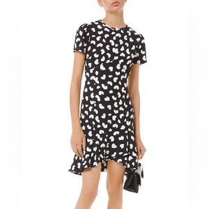 Michael Kors Petal Crepe Ruffle Dress - S - NWT